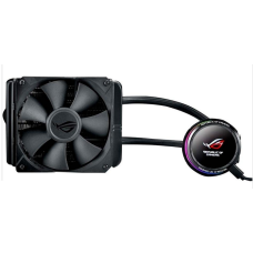 Asus FN ROG RYUO 120 AIO liquid CPU cooler color OLED Aura Sync RGB 120mm Fan ROG RYUO 120